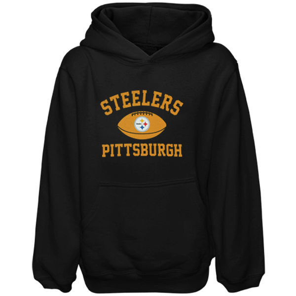 Men Pittsburgh Steelers Preschool Standard Issue Pullover Hoodie Black->pittsburgh steelers->NFL Jersey